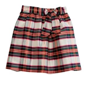 Ivory plaid skirt